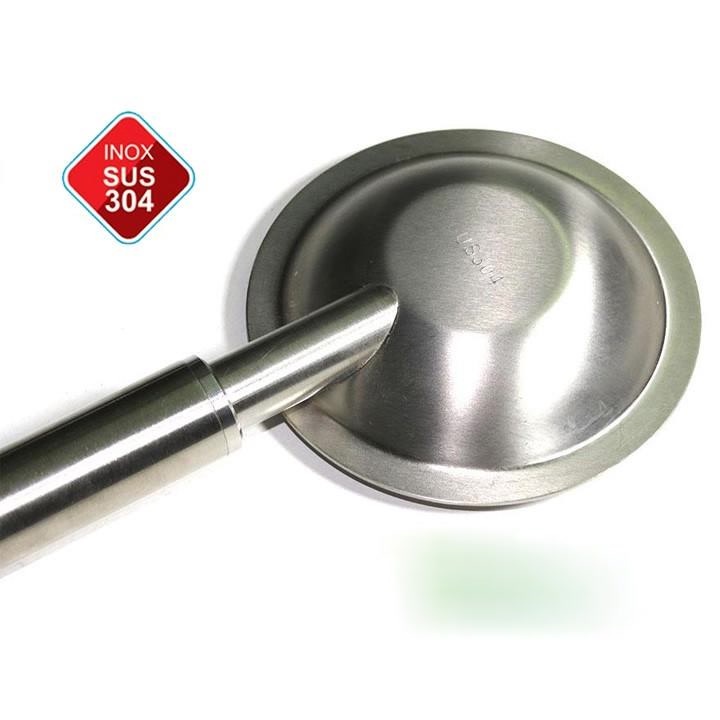 (RẺ VÔ ĐỊCH)Vòi sen tắm STS-02 - Vòi hoa sen inox 304 không rỉ siêu bền mặt phun TRÒN  - Dây sen tắm inox 1.5m