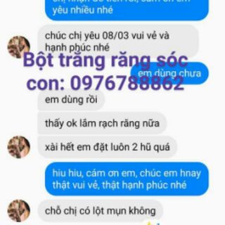 Bột trắng răng sóc con