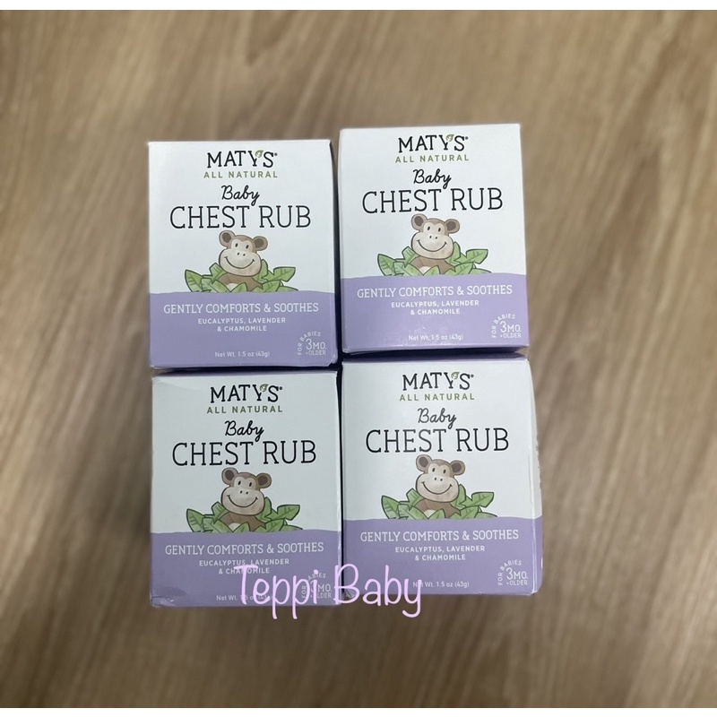 Dầu Bôi Ấm Ngực Giảm Ho Maty’s Mỹ Cho Bé 3M+
