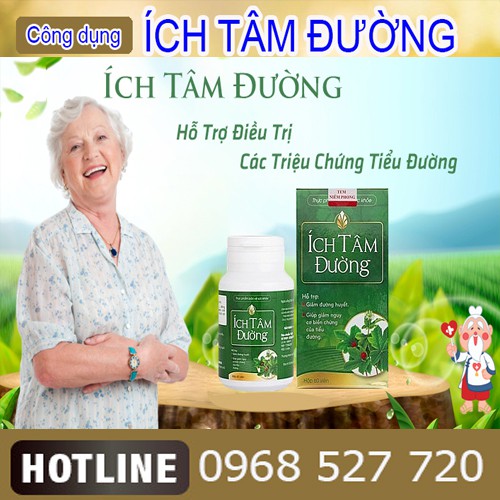 Ích Tâm Đường hỗ trợ điều trị bệnh tiểu đường