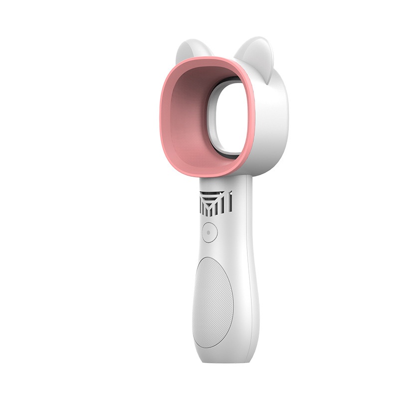 Quạt Làm Mát Mini Cầm Tay Không Cánh Hình Mèo Dễ Thương 2000mAh Không Gây Tiếng Ồn 8H