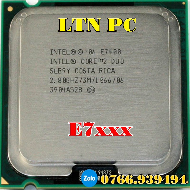 CPU chính hãng giá rẻ lắp main G31 G41 P31 P41 P43 G45... Main socket 775