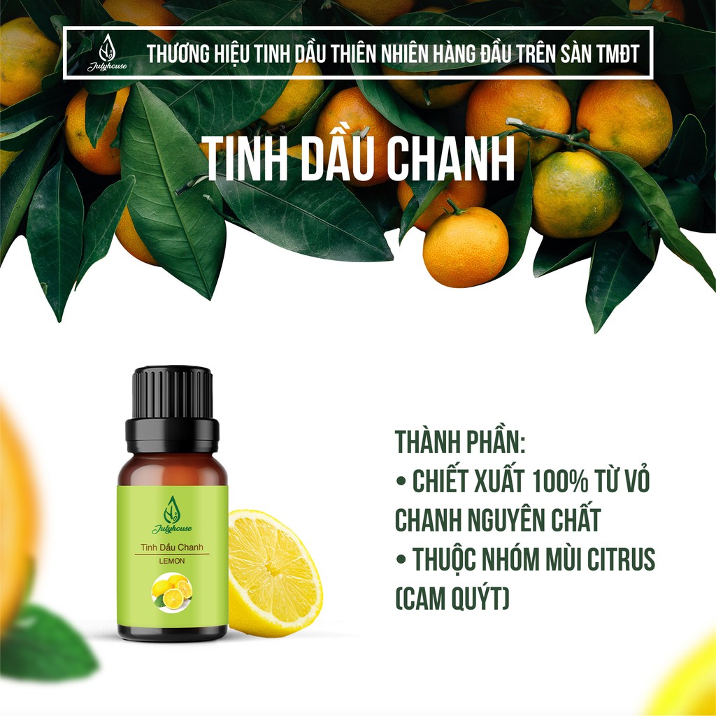 Tinh dầu Chanh 10ml Julyhouse