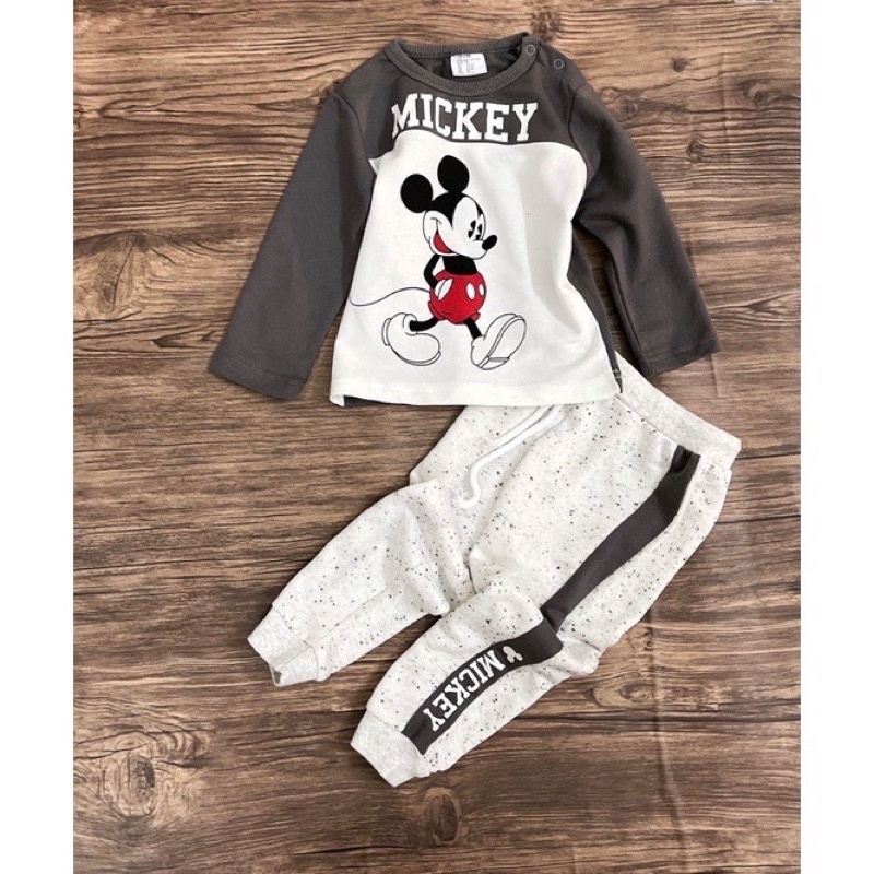 Bộ nỉ Micky da cá xuất dư bé trai