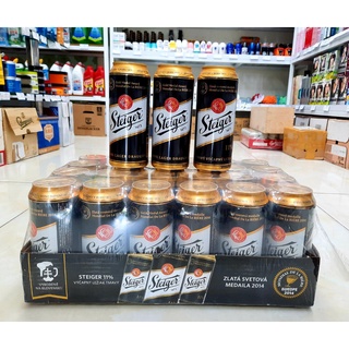 Thùng 24 lon bia steiger đen 500ml tiệp