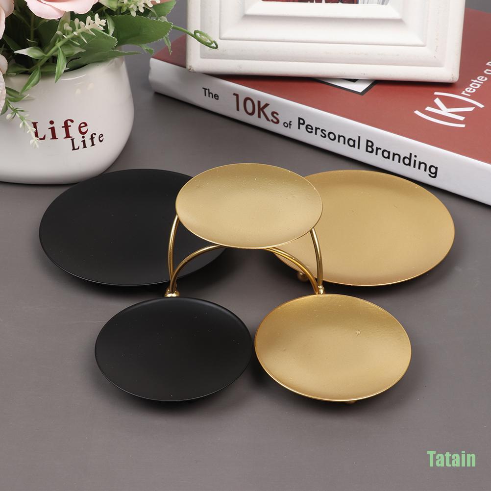 Giá đỡ đèn cầy bằng sắt màu vàng phong cách thời trang Bắc Âu sáng tạo