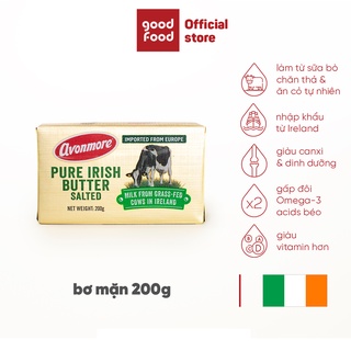 Bơ Mặn Avonmore Pure Irish Butter Salted 200g nhập khẩu trực tiếp từ Ireland