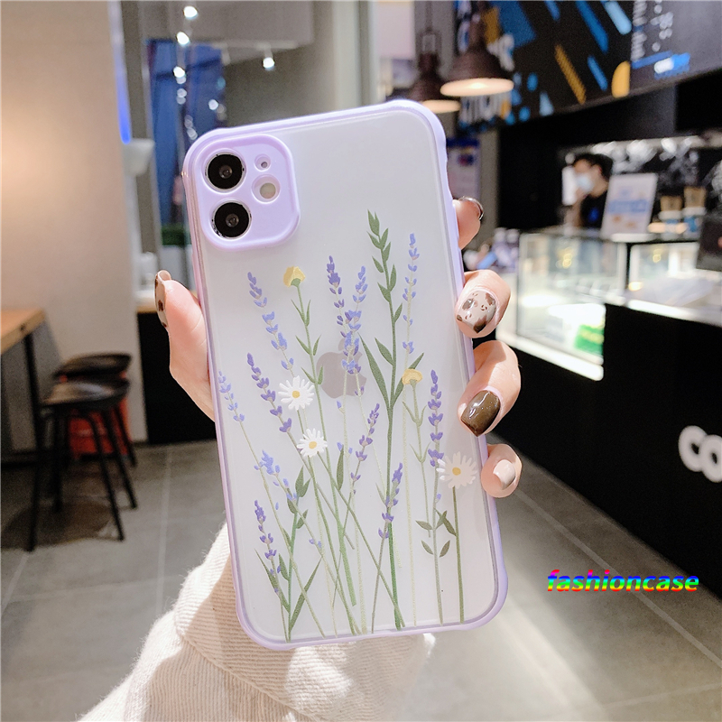 Ốp Lưng Họa Tiết Hoa Oải Hương Xinh Xắn Cho Xiaomi Redmi Note 9 8 7 7 Pro 7s Redmi 9 9c Nfc 8 8a Pro 8a