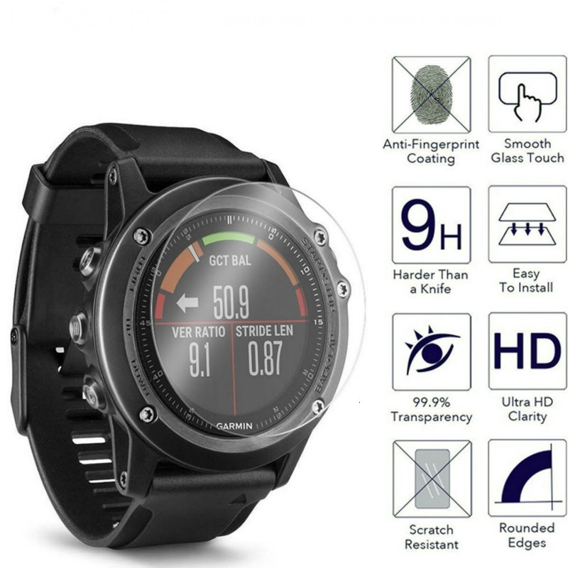 6Pcs Garmin Forerunner  945 935 735xt 735 645 630 620 for  Screen Protector Protective Glass Film Cover Watch Face