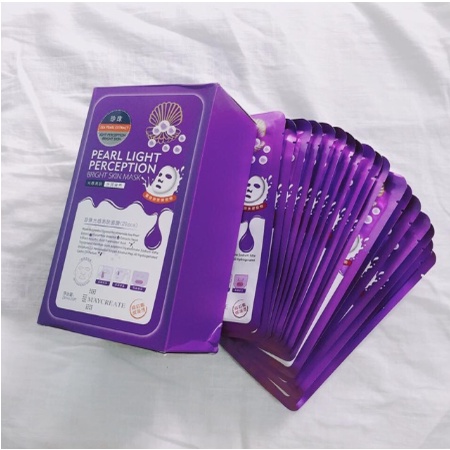 Mặt Nạ Dưỡng Ẩm Dưỡng Trắng Da HA Maycreate Mask Ha 1 HỘP 20 CÁI Nội Địa Trung