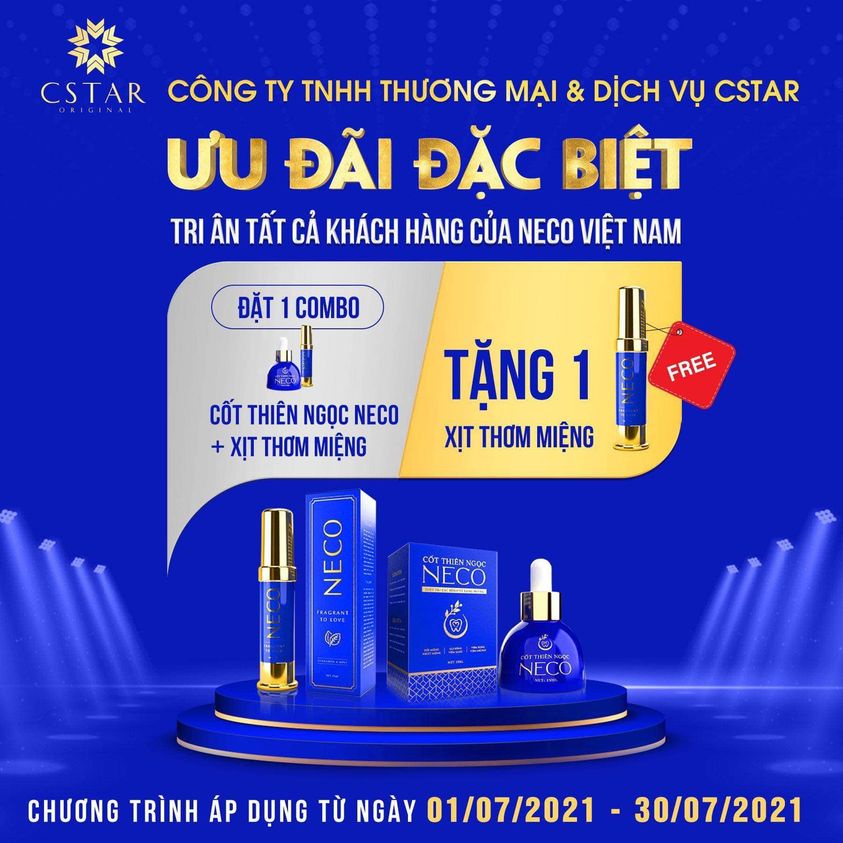 CỐT THIÊN NGỌC NECO - Thơm Miệng - chăm sóc các bệnh răng miệng