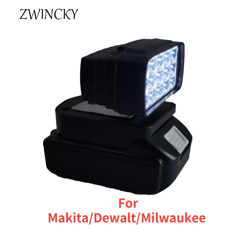 8W Đèn LED làm việc cho Makita / Dewalt / Milwaukee
