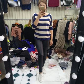 Quần legging giả da