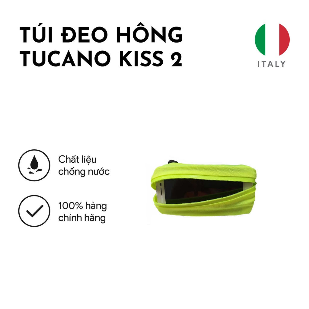 Túi đeo chéo/ đeo hông Tucano KISS 2 phong cách thể thao chống thấm nước