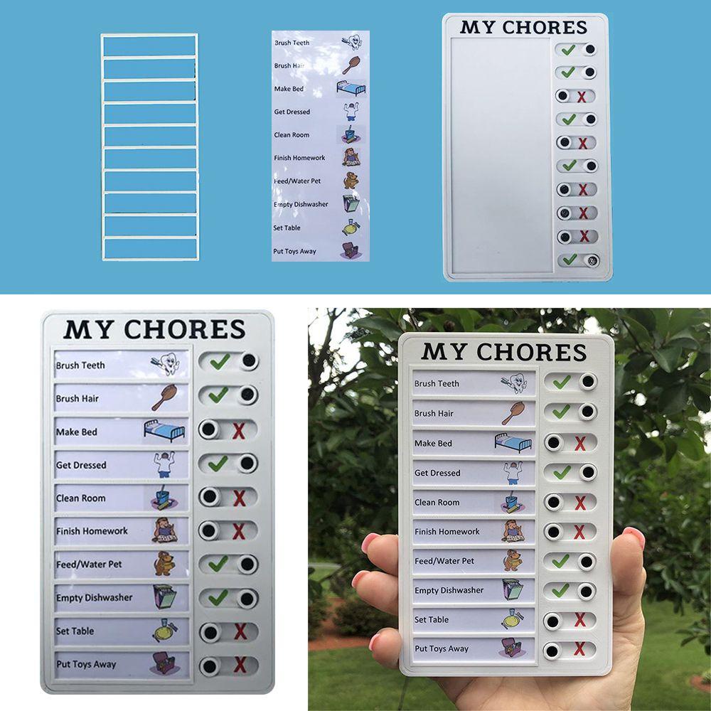 Bảng Ghi Chú Lên Kế Hoạch Hàng Ngày Bằng Nhựa Có Thể Tháo Rời Và Tái Sử Dụng