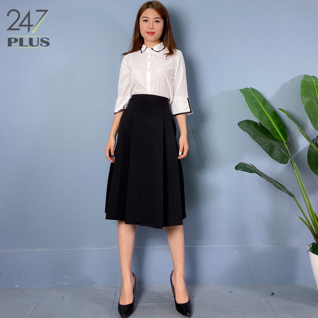 Áo sơ mi viền tay lỡ