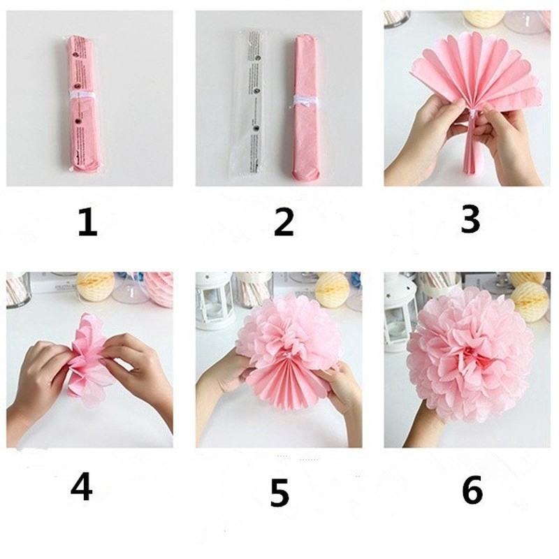 Quả Cầu Hoa Giấy 25cm Trang Trí Tiệc