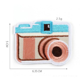 Sticker vải, patch ủi máy ảnh dán quần áo