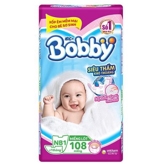 Miếng Lót Bobby NB1 (108 Miếng)