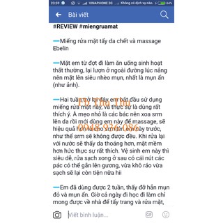 (bill + review) MIẾNG RỬA MẶT - MASSAGE DA MẶT SILICON EBELIN