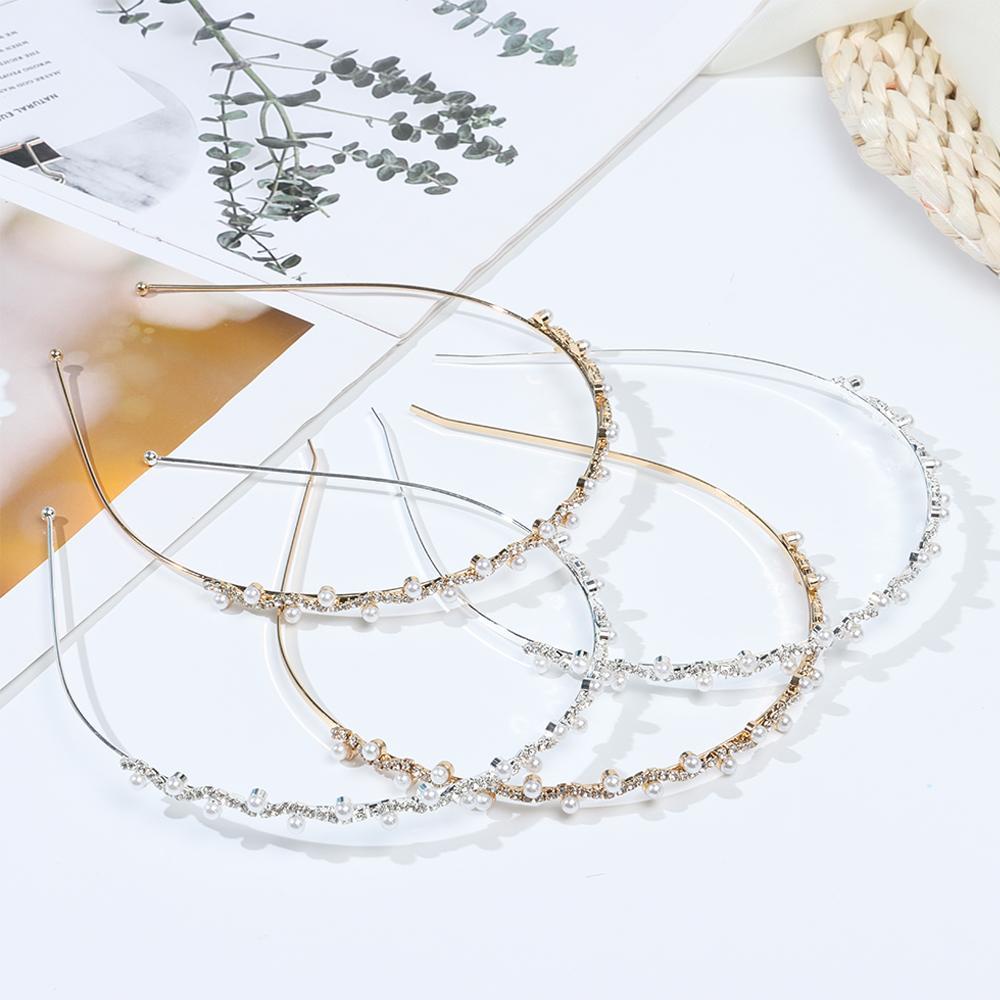 LUOL Băng Đô Cài Tóc Đính Đá Pha Lê Thời Trang Cho Nữ
