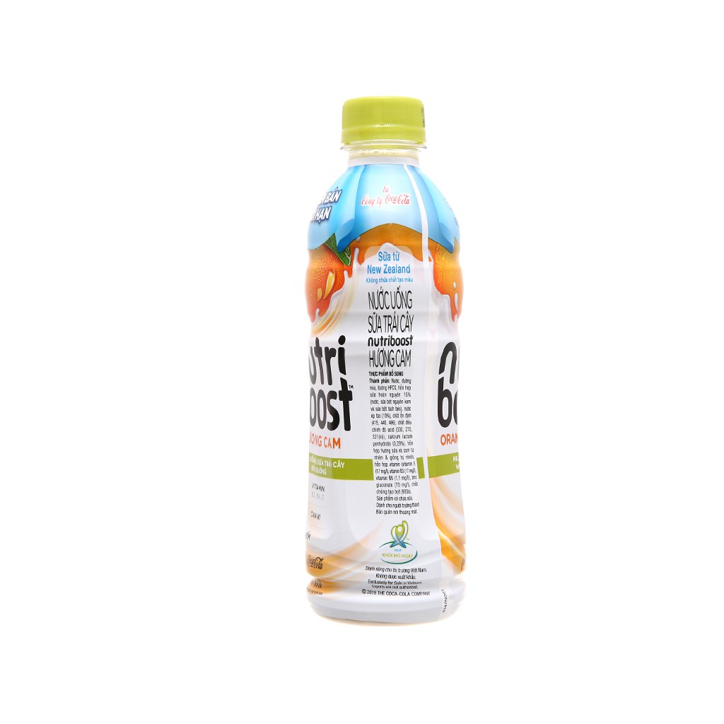 5 chai sữa trái cây Nutriboost hương cam 297ml