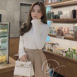 Áo thun dài tay cổ lọ , áo giữ nhiệt dáng ôm cổ cao ulzzang màu cơ bản nữ HOT