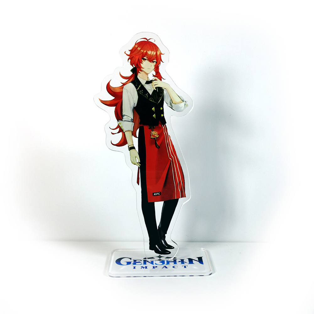 Genshin Impact x KFC characters Noelle Diluc acrylic stand figure model toy
