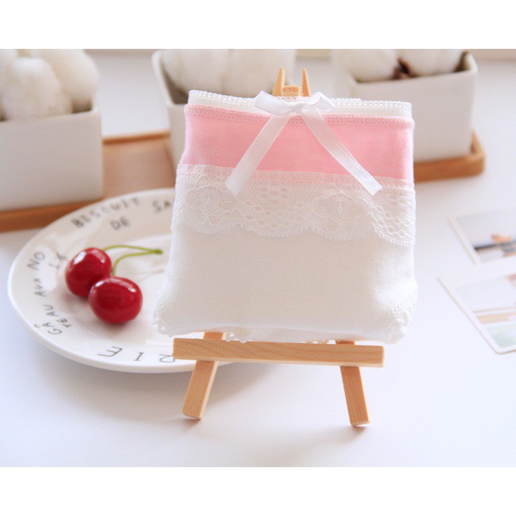 Quần lót nữ cotton rẻ đẹp mẫu mới kháng khuẩn viền ren dễ thương nữ tính LUCIA QL017 | WebRaoVat - webraovat.net.vn