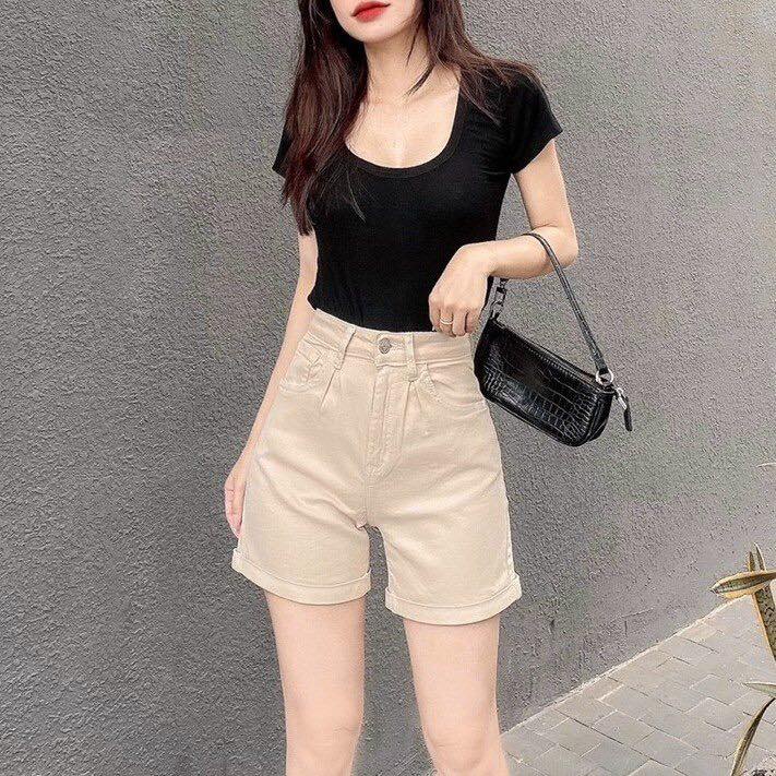 Quần short jeans nữ dáng ôm