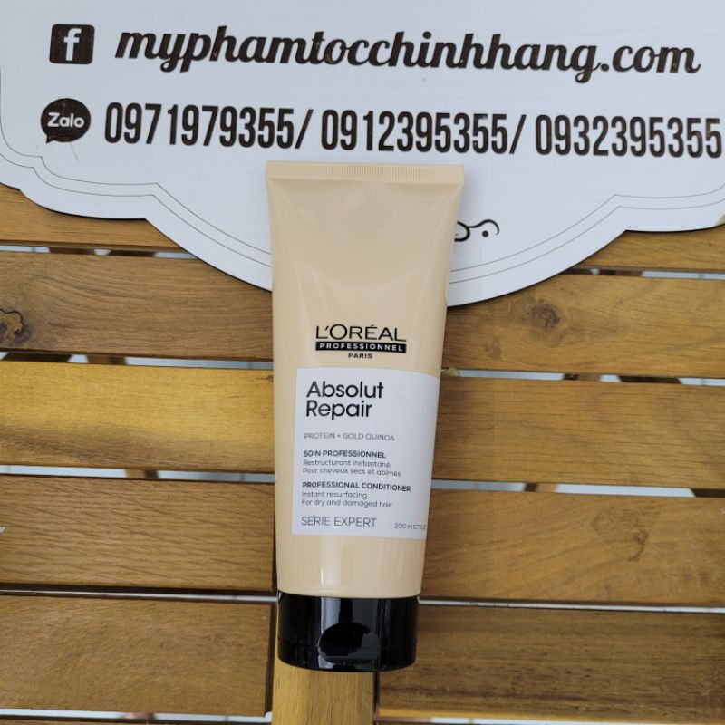 Dầu Gội xả L'oreal absolut repair chăm sóc tóc hư tổn 500ml  300ml - 200ml