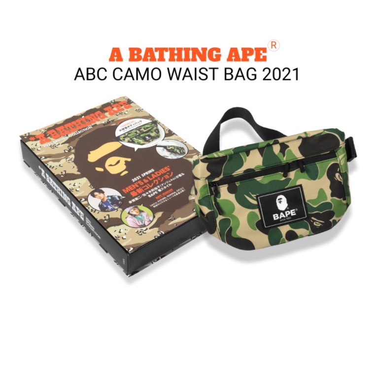 Túi đeo chéo Camo Bape SS2022,Túi đeo ngực Bape Bag camo, vải Canvas chống nước DuSo.LuxuryStreetwear
