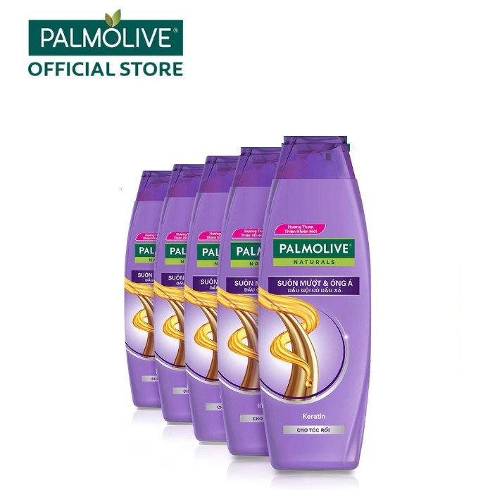 [Mã COSCOLT5 giảm 10% đơn 199K] Bộ 5 Dầu gội kèm dầu xả Palmolive Suôn mượt & Óng ả cho tóc rối 180ml/chai | BigBuy360 - bigbuy360.vn