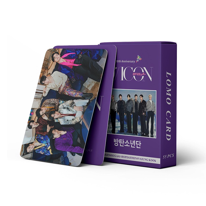 Hộp 55 Ảnh LOMO Card Nhóm Nhạc BTS 2022