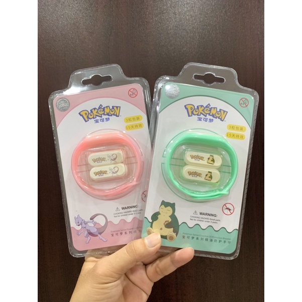 Vòng đeo tay Pokemon chống muỗi dành cho trẻ em