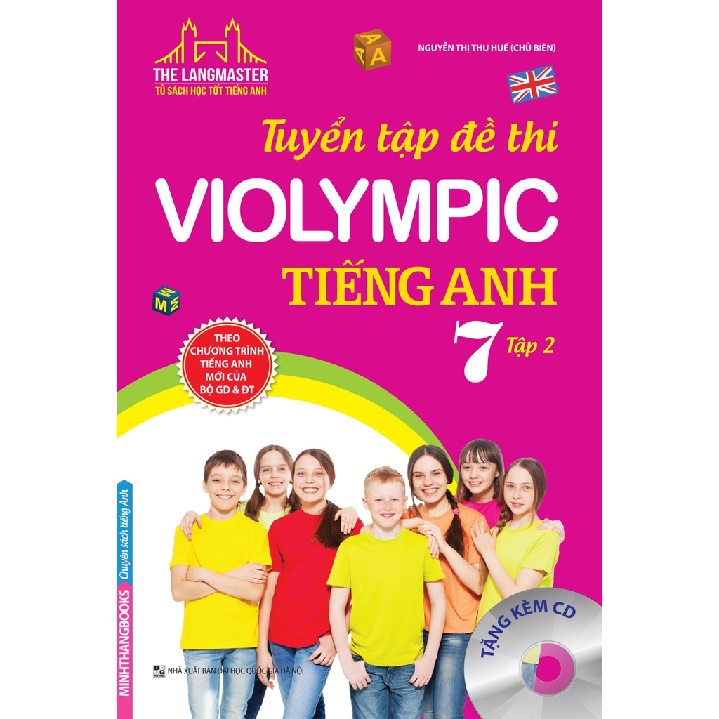 Sách - The Langmaster - Tuyển tập đề thi VIOLYMPIC tiếng Anh lớp 7 - tập 2