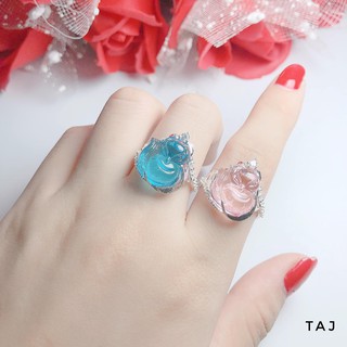 nhẫn hồ ly bạc ta nhiều màu tk5