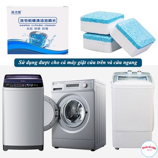 Set 3 Viên Tẩy Vệ Sinh Lồng Máy Giặt Diệt Khuẩn, Khử Mùi, Tẩy Chất Cặn