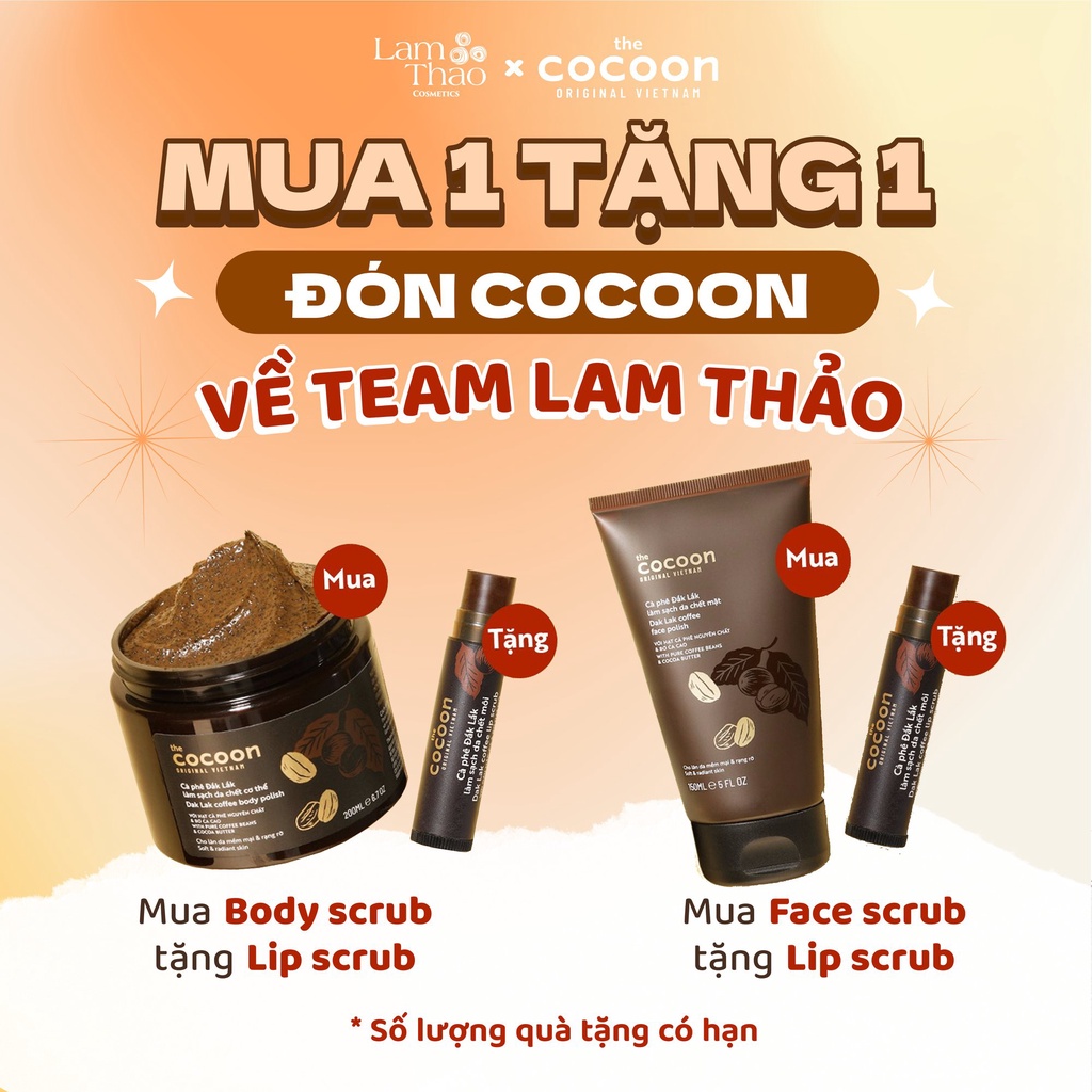 Tẩy Tế Bào Chết Mặt Cà Phê Đắk Lắk Cocoon Face Polish