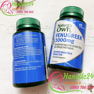 Thuốc fenugreek nature’s own 1000mg