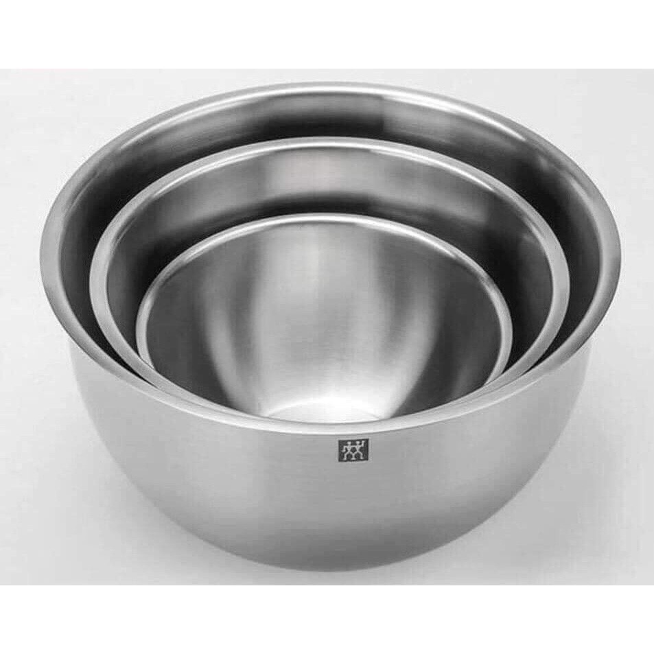 Set 3 âu trộn inox ZWILLING để trộn salad, ướp thịt, trộn bột làm bánh, đựng cơm canh