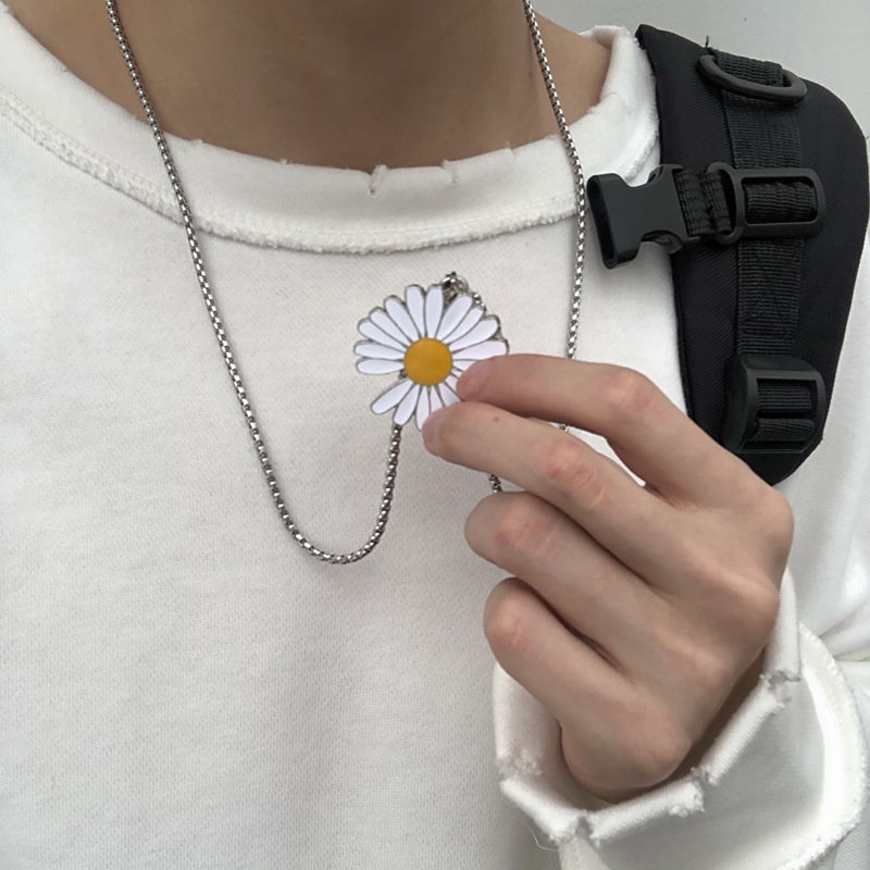 Dây Chuyền Mặt Hình Hoa Cúc Nhỏ Thời Trang Dành Cho Cặp Đôi 22176