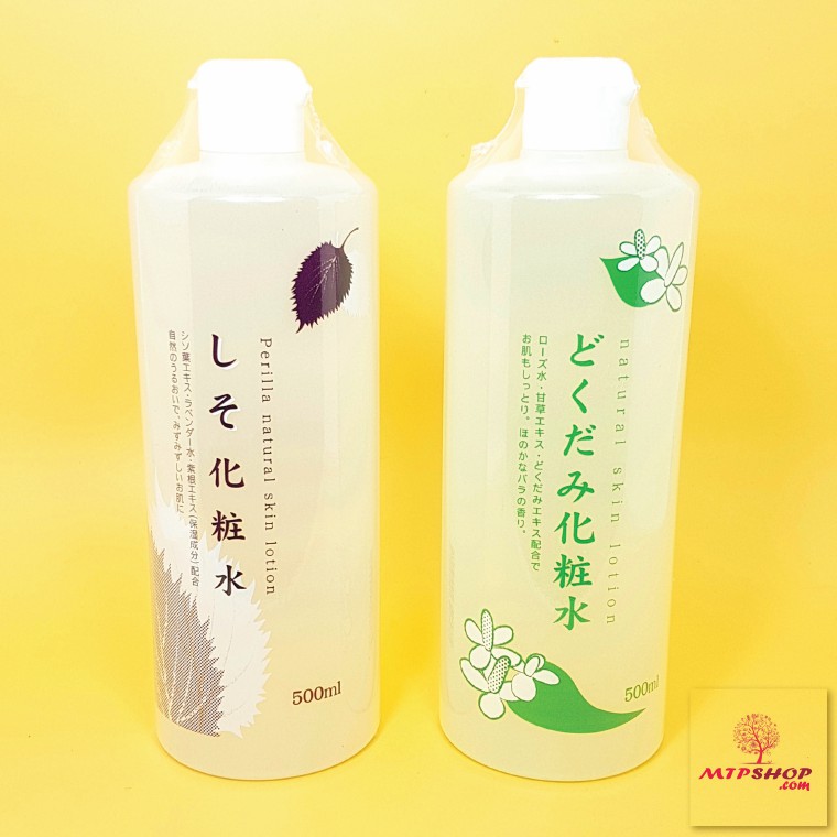 Toner Diếp Cá,Tia Tô Dokudami Natural Skin Lotion 500ml