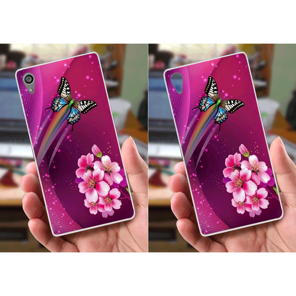 Ốp lưng Sony Xperia Z5 (dẻo viền trắng trong) - Hoa Cỏ Mùa Xuân