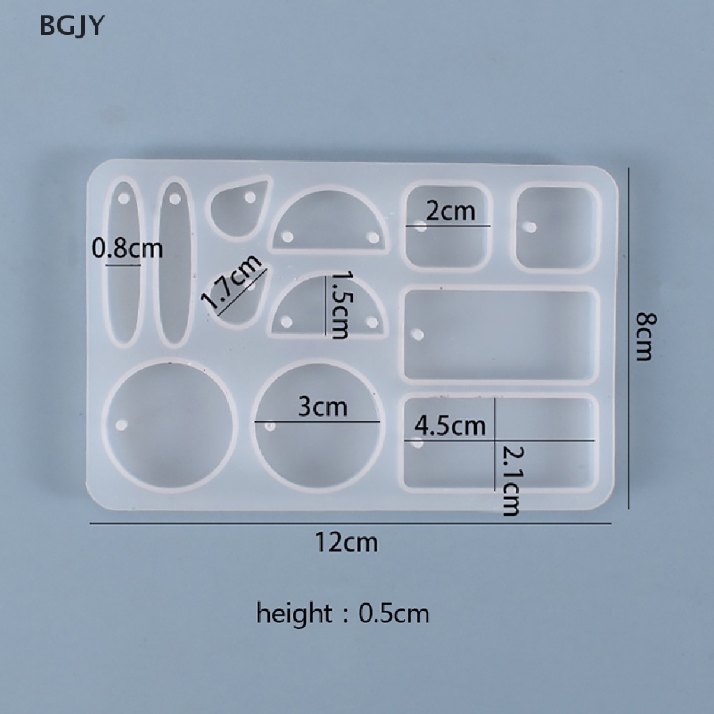 BGJY Silicone Earring Pendant Resin Mold Casting Mould Tool DIY Epoxy Making NEW