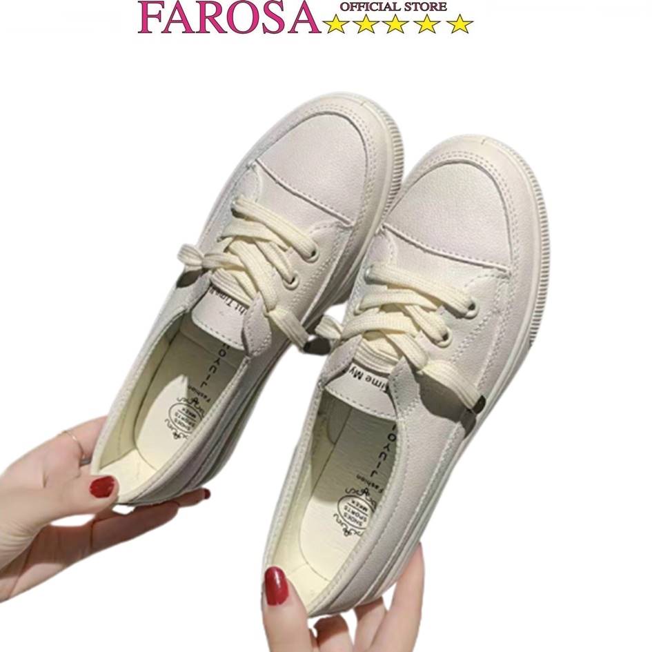 Giày sneakers thể thao nữ FAROSA -TT78 chất da mềm êm chân phong cách hàn quốc