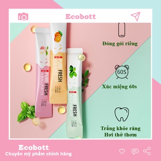 Nước xúc miệng veze 10ml loại bỏ mùi hôi hơi thở thơm mát loại bỏ vét ố trên răng ECOBOTT NXM01