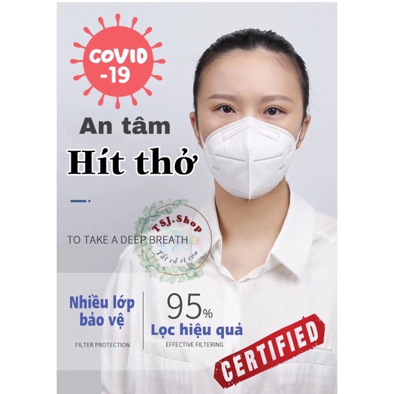 Combo 20 cái khẩu trang KN95