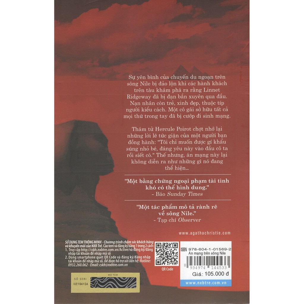 Sách - Án Mạng Trên Sông Nile - Agatha Christie | BigBuy360 - bigbuy360.vn