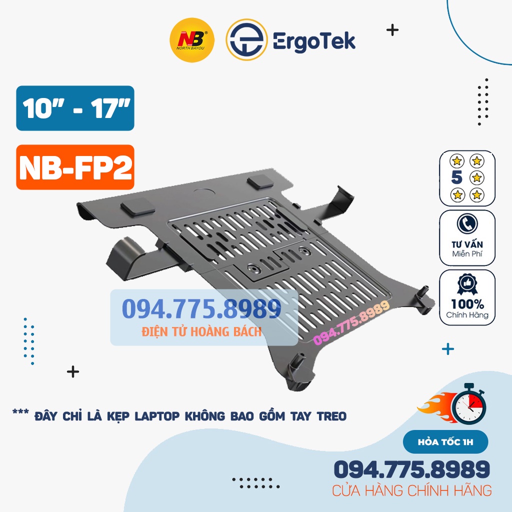 FP2 / #Giá Đỡ Kẹp Laptop 10 - 17 Inch - Model: NB FP2 [ Lắp Đặt Được Với NB F80 / NB F160 / NB H100 / NB H180 ]